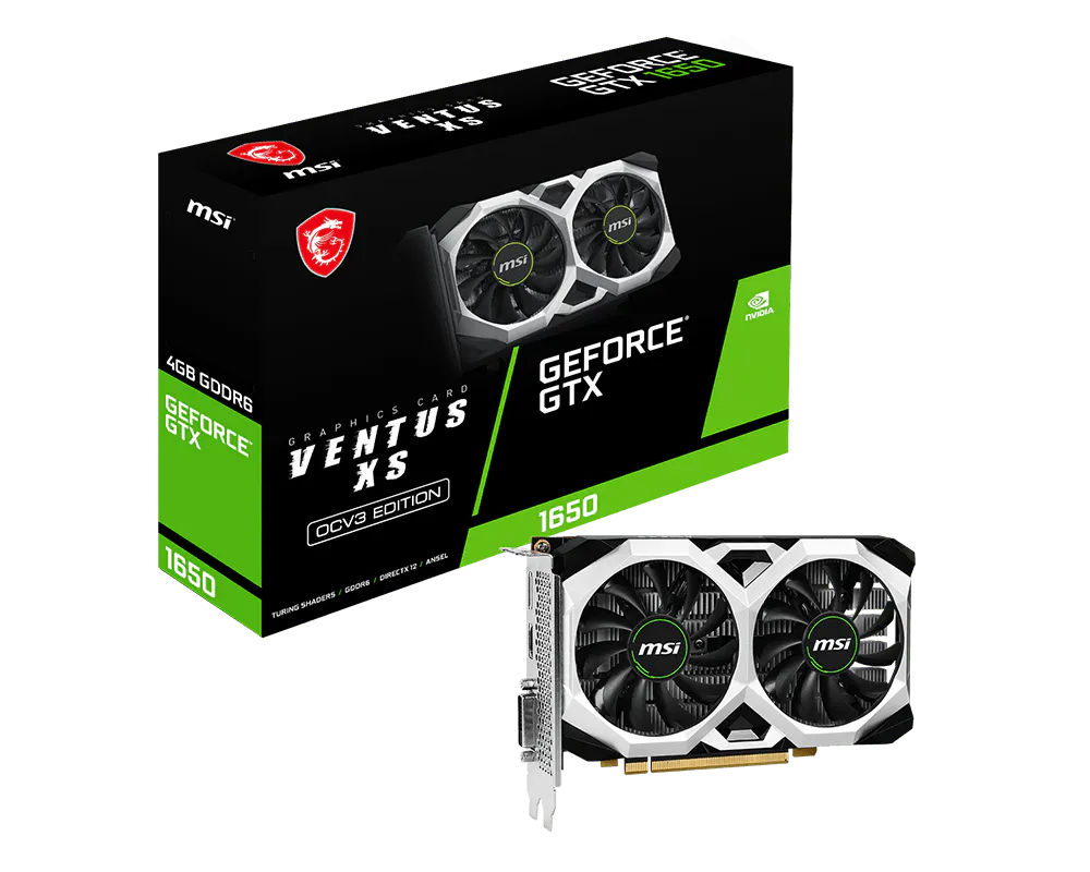 MSI GeForce® GTX 1650 D6 VENTUS XS OCV3